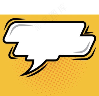 矢量卡通漫画问号爆炸对话框图片ai矢量模版下载