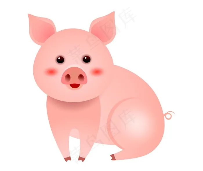 猪  手绘猪  卡通猪图片