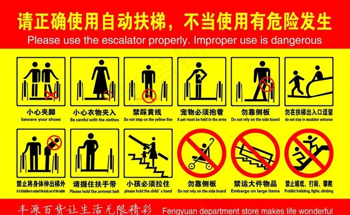 电梯安全使用标图片