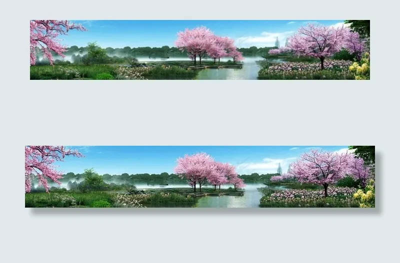 桃树园林景观设计图片