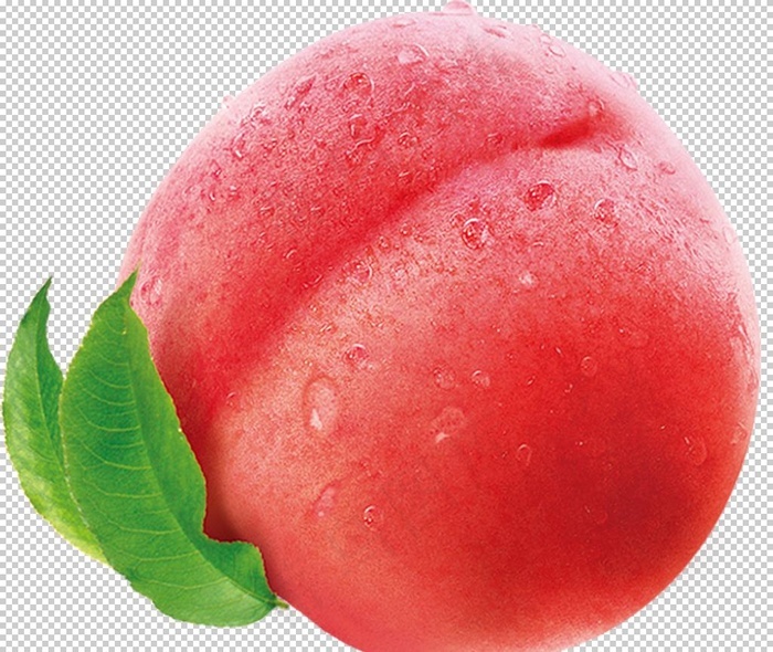 新鲜桃子素材果汁高清免抠图片