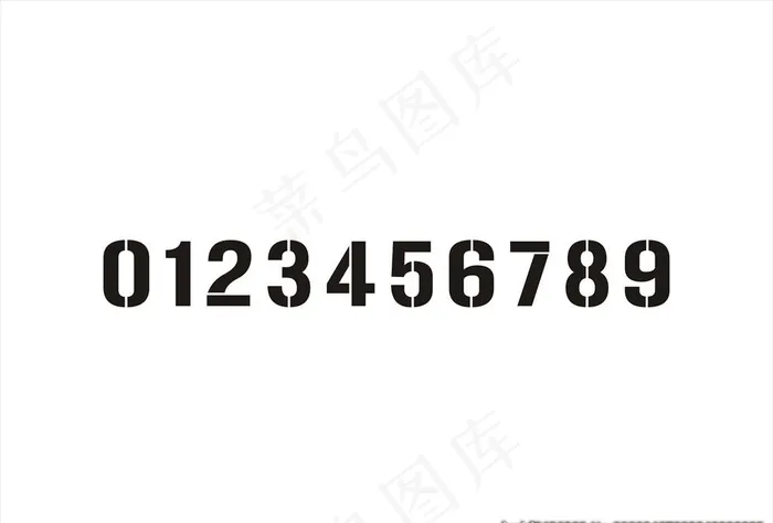 数字喷漆模板矢量素材图片cdr矢量模版下载 菜鸟图库