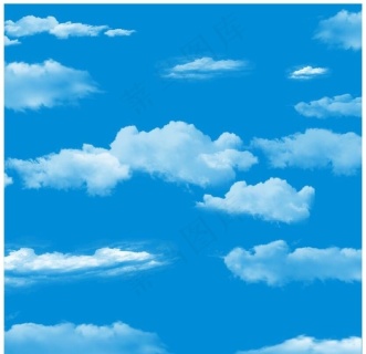 蓝天白云天气背景墙psd模版下载