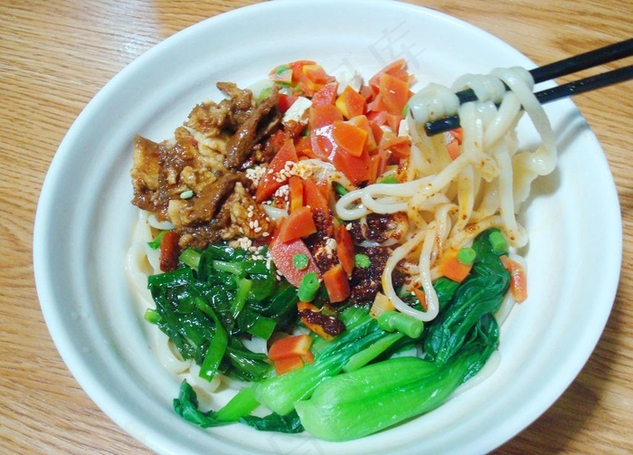 臊子干拌面陕西面食图片