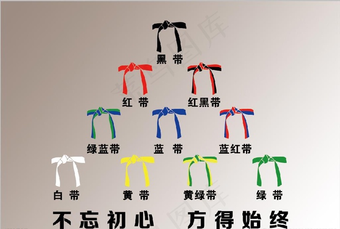跆拳道道带颜色的含义图片