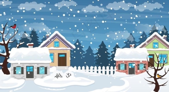 冬季雪人房屋暖冬文艺蓝色banner1920900pxepsai矢量模版下载