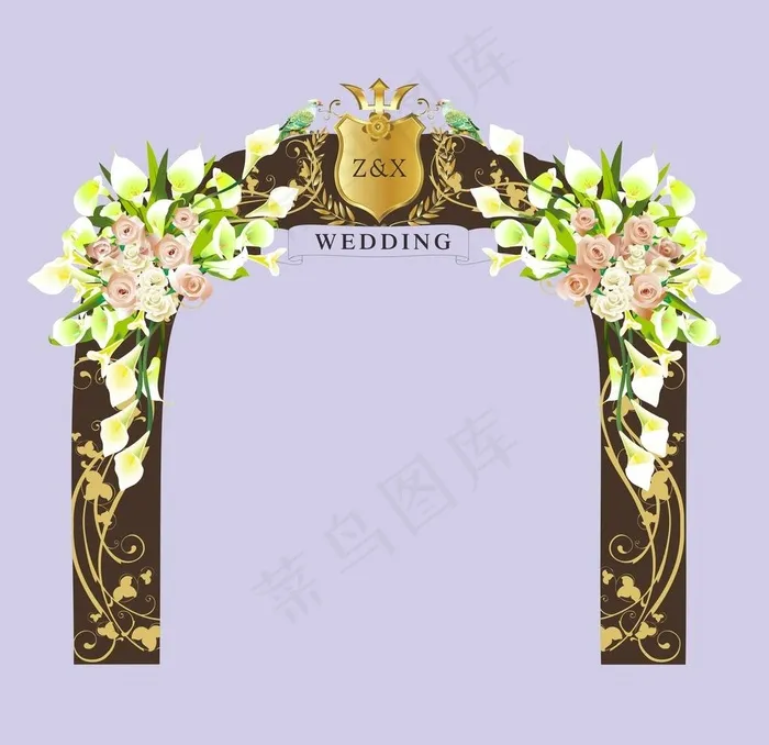 婚礼拱门 复古拱门图片
