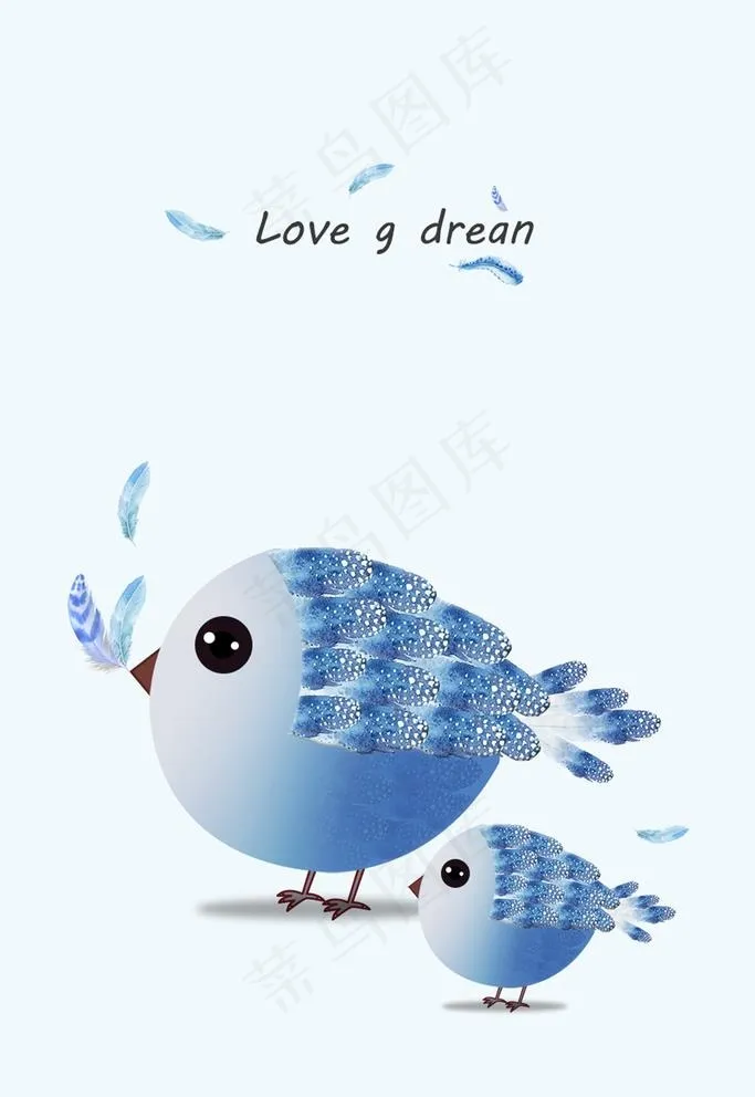 蓝色爱情鸟图片