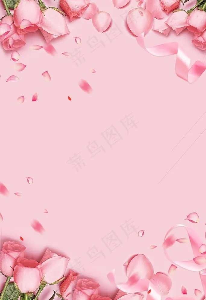 玫瑰粉色背景图片