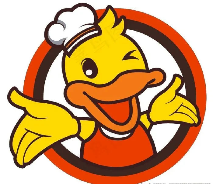 卡通鸭子logo图片