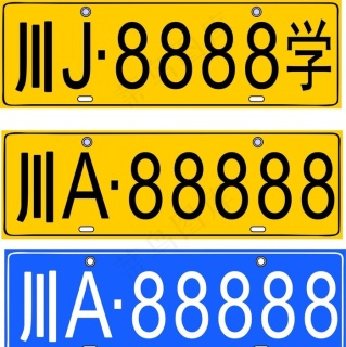 全新一代poloplus车牌图片ai矢量模版下载