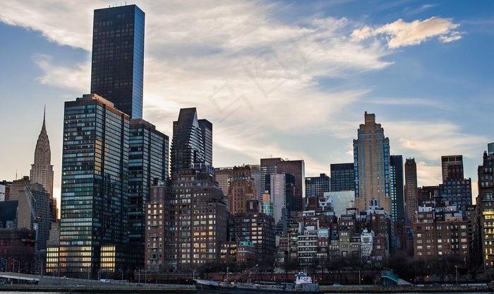 纽约曼哈顿建筑群图片