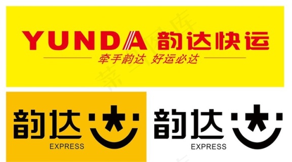 韵达快递展板图片cdr矢量模版下载