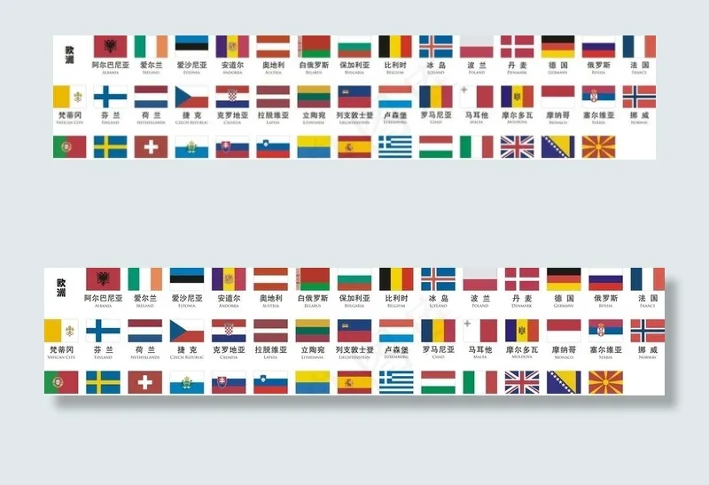 欧洲各国国旗图片