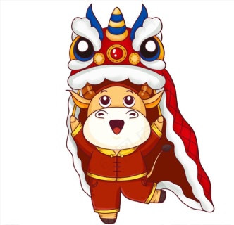 牛年舞狮图片7087x3543psd模版下载