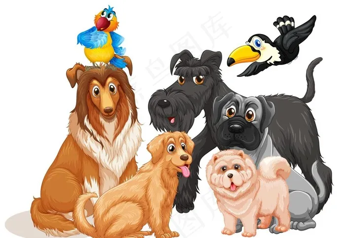 狗 DOG 动物 卡通图片