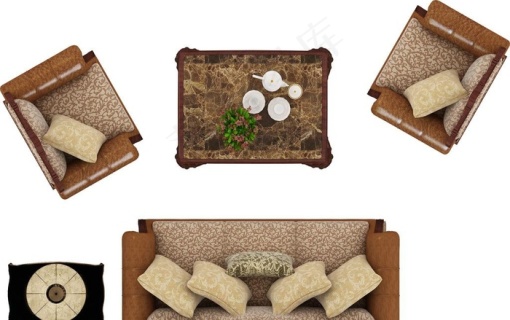 彩平沙发组合图片