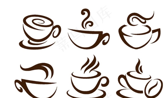 线条咖啡杯图片epsai矢量模版下载