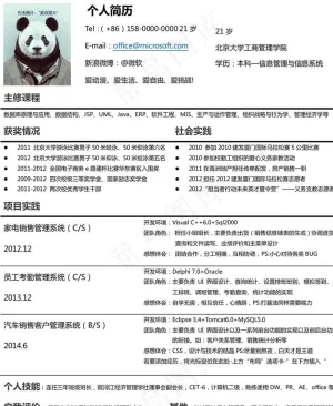 简历图片预览图