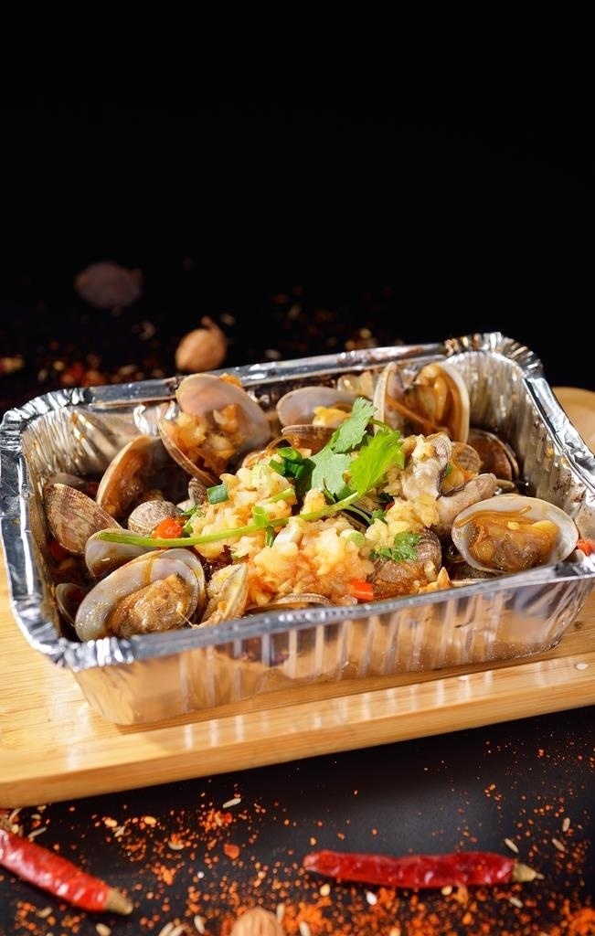 香辣锡纸花蛤图片