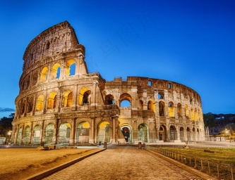 意大利比萨斜塔摄影图片