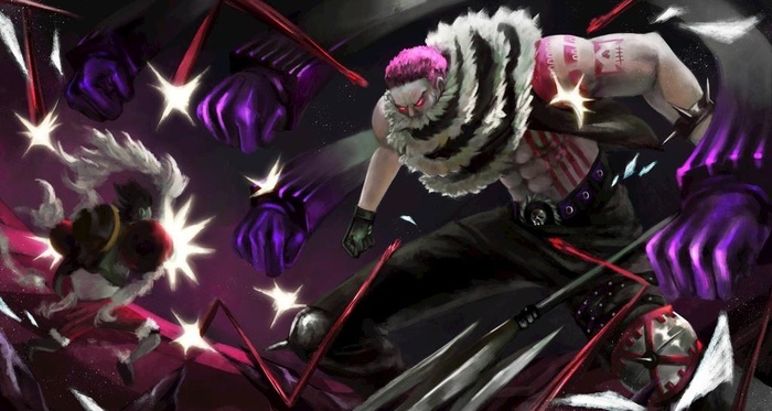 海贼王路飞vs卡塔库栗战斗场面图片