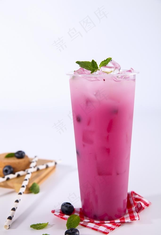 蓝莓奶茶背景图片 - 菜鸟图库
