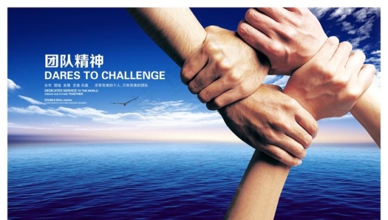 团队精神文化psd模版下载