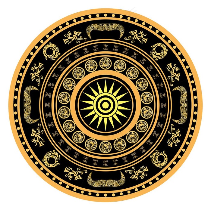 壮族铜鼓设计图片psd模版下载