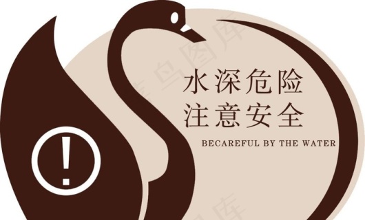 水深危险 注意安全警示牌图片