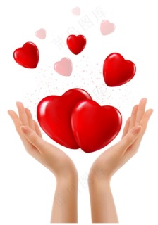 心形爱心桃心素材图片ai矢量模版下载