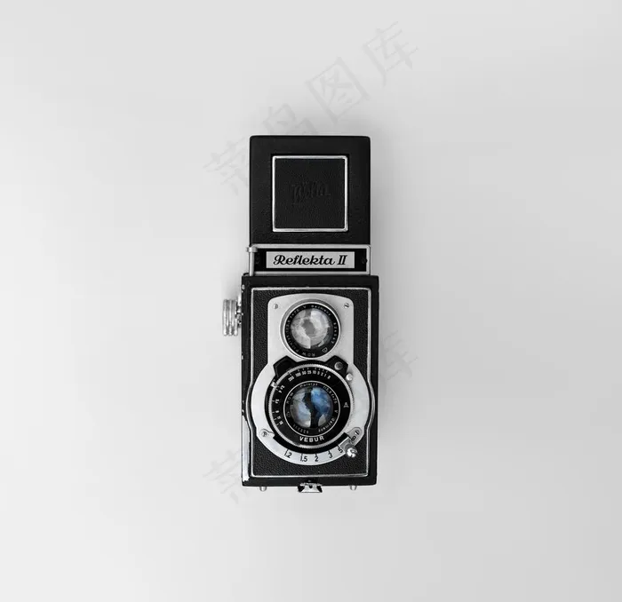 复古相机莱卡黑白背景素材图片