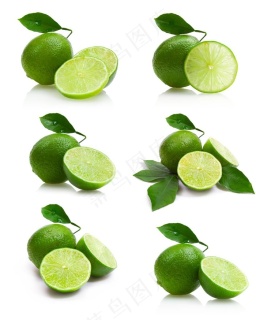 白柠檬新鲜多汁的黄色水果切成两半和整个epsai矢量模版下载