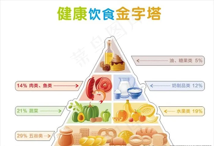 健康营养金字塔图片