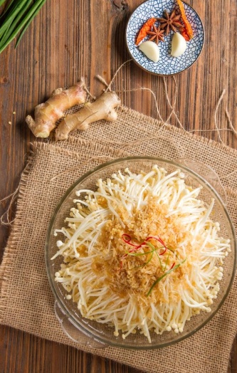 锡纸花蛤金针菇图片