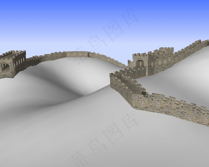 长城3d模型图片