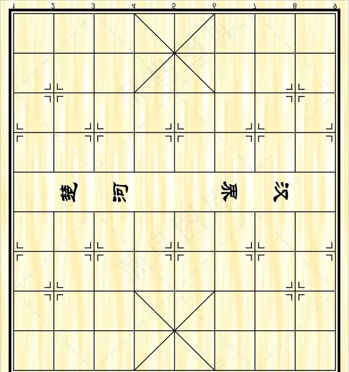 中国象棋棋盘专业比赛标准棋盘图片