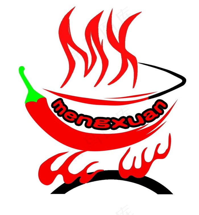 麻辣香锅卡通logo图片图片
