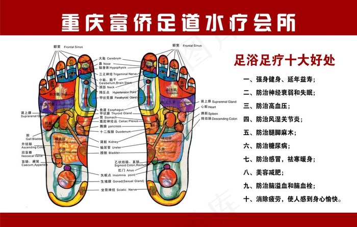 足浴足疗十大好处图片psd模版下载