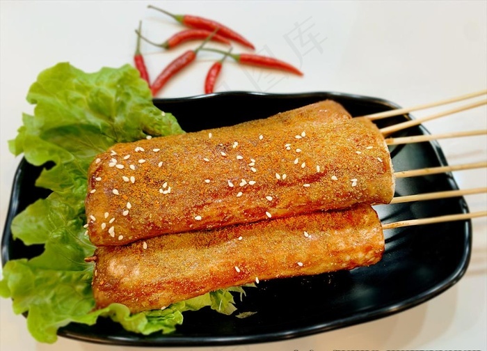 脆皮烤年糕图片