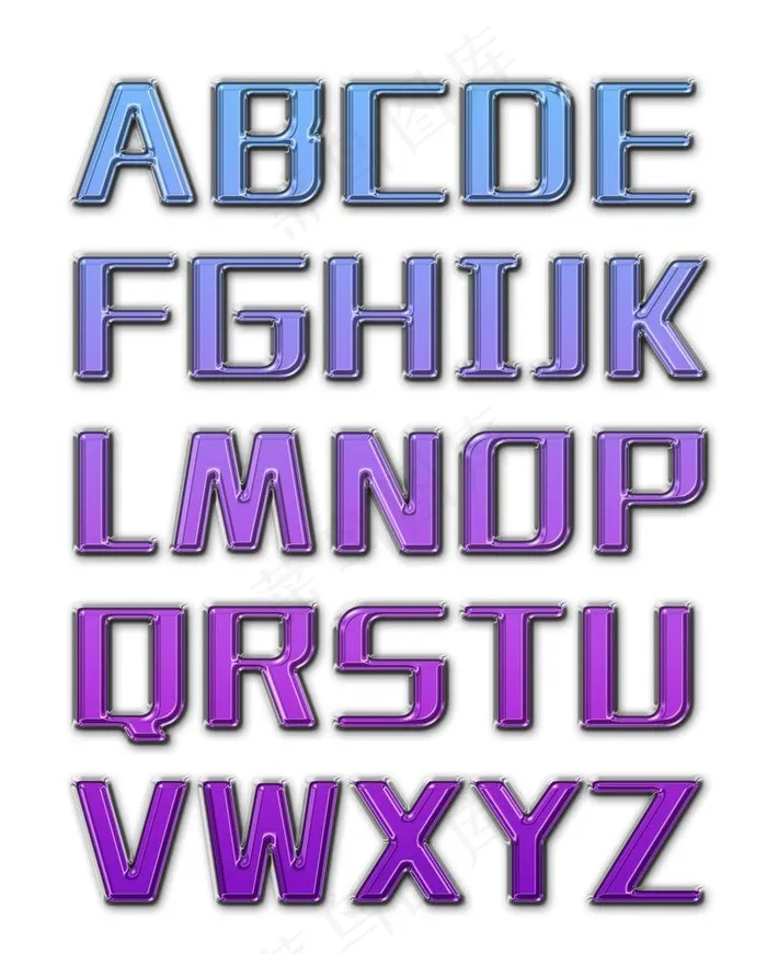 立体字母 水晶字母图片
