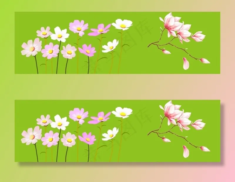 格桑花图片psd模版下载 菜鸟图库