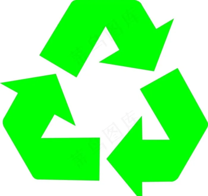 绿色环保循环标志图片