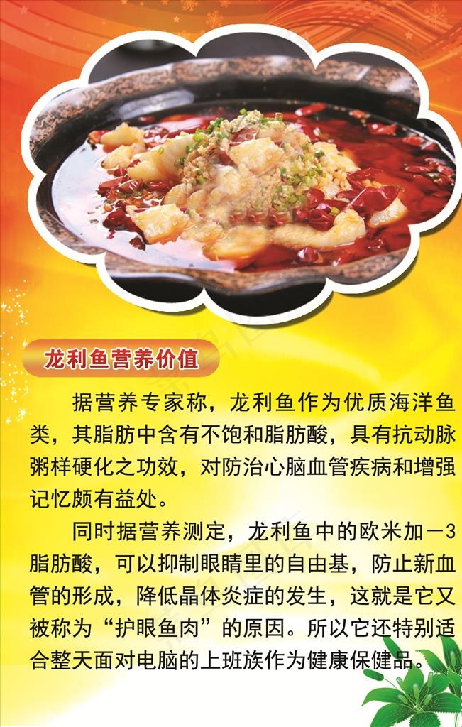 龙利鱼营养价值图片
