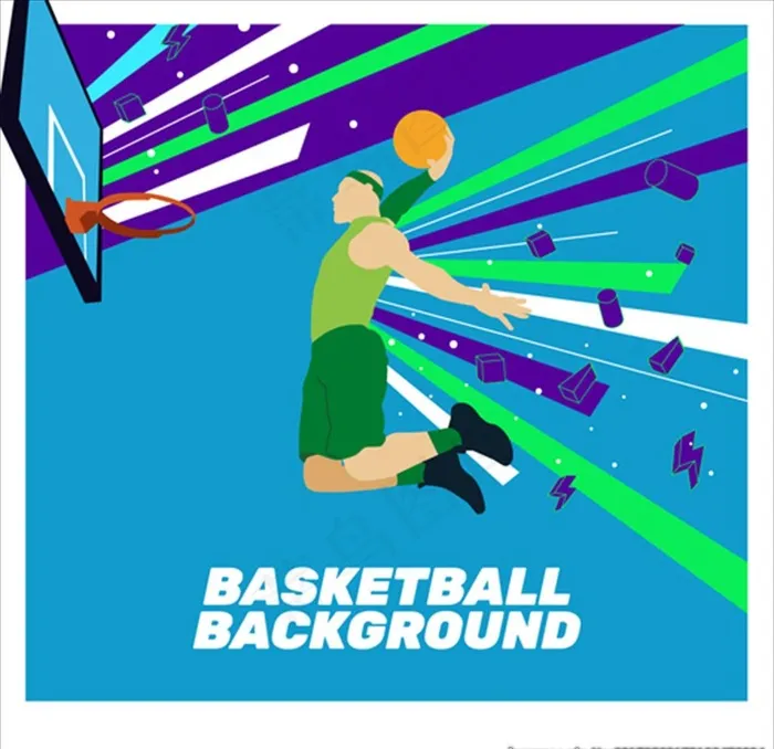 扣篮篮球比赛海报图片