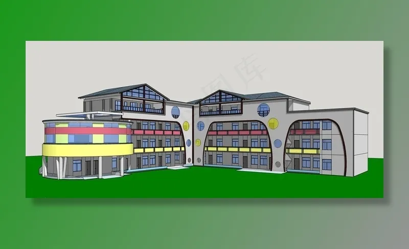 幼儿园建筑设计图片