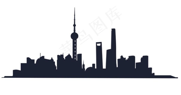 上海剪影图片