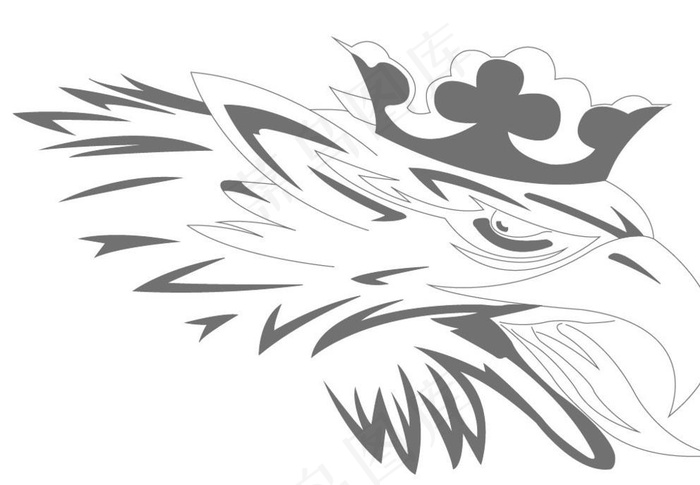 斯堪尼亚狮身鹰面兽图片ai矢量模版下载