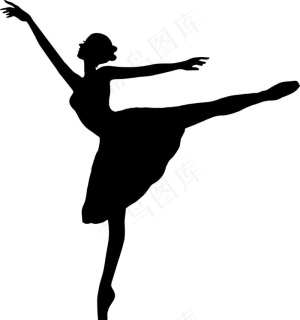 25款芭蕾舞者剪影矢量素材ai矢量模版下载