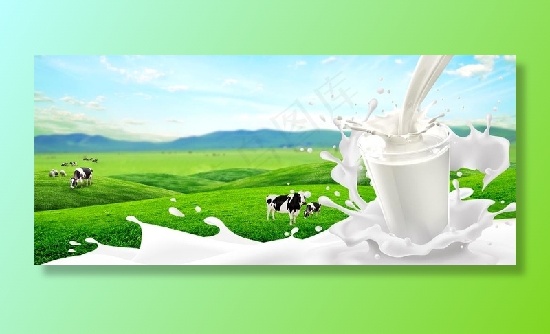 本素材作品名称为淘宝天猫牛奶乳品海报背景图片psd模版下载,素材
